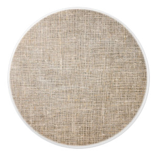 Bouton De Porte En Céramique Jute Textile