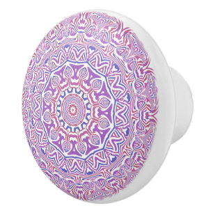 Bouton De Porte En Céramique Kaleidoscope de Bohême 2