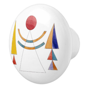 Bouton De Porte En Céramique Kandinsky, Aquarelle, Esquisse Porte de Kiev