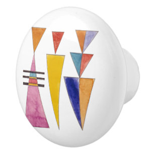 Bouton De Porte En Céramique Kandinsky, Aquarelle, Esquisse Porte de Kiev