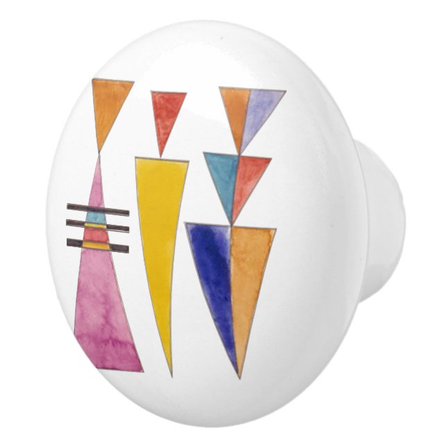 Bouton De Porte En Céramique Kandinsky, Aquarelle, Porte de croquis de Kiev (Droite)