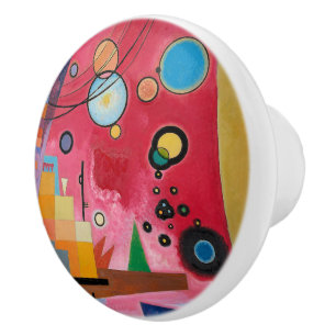 Bouton De Porte En Céramique Kandinsky - Rouge Lourd