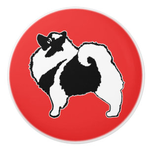 Bouton De Porte En Céramique Keeshond Graphics - Cute Original Chig Art