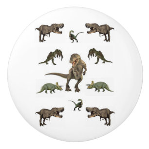 Bouton De Porte En Céramique Knob Dinosaur