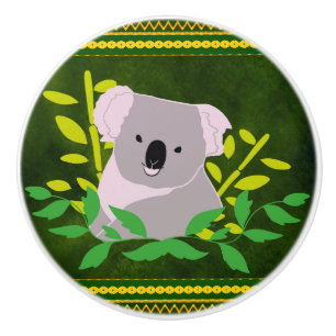 Bouton De Porte En Céramique Koala