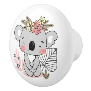 Bouton De Porte En Céramique Koala Bear Ceramic Knob