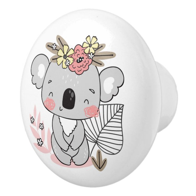Bouton De Porte En Céramique Koala Bear Ceramic Knob (Droite)