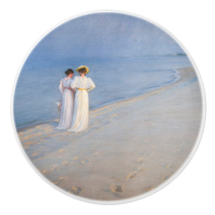 Bouton De Porte En Céramique Kroyer - Soirée d'été sur Skagen Beach