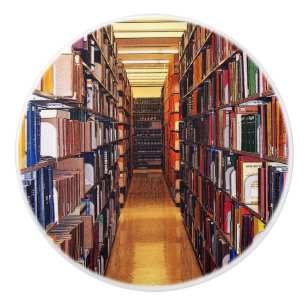 Bouton De Porte En Céramique La bibliothèque rayonne le bouton en céramique