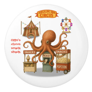 Bouton De Porte En Céramique La cabane de snacks du cirque d'Otto
