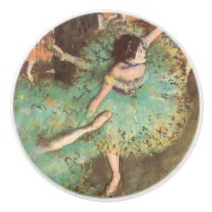 Bouton De Porte En Céramique La danseuse verte d'Edgar Degas, Ballet Vintage