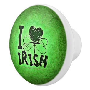 Bouton De Porte En Céramique La fête irlandaise de la Saint-Patrick par Slipper