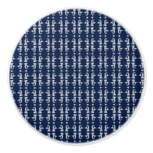 Bouton De Porte En Céramique La marine et la sirène blanche