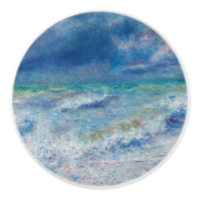 Bouton De Porte En Céramique La mer par Pierre-Auguste Renoir Art (Devant)