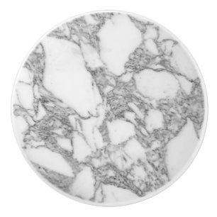 Bouton De Porte En Céramique La porte de marbre en pierre blanche chic et le