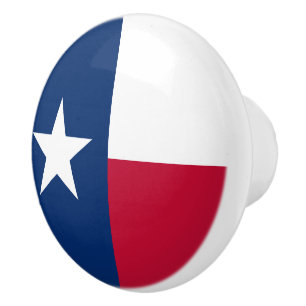 Bouton De Porte En Céramique La porte et le tiroir de drapeau d'état du Texas