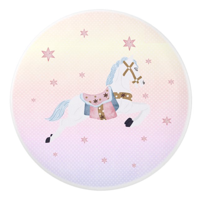 Bouton De Porte En Céramique La suite Nutcracker - Horse Ceramic Knob (Devant)