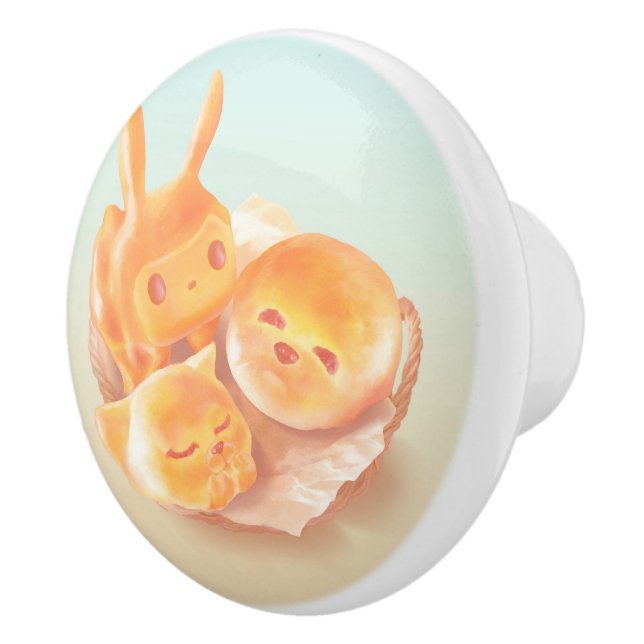 Bouton De Porte En Céramique L'âme du pain (Droite)