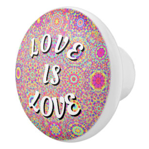 Bouton De Porte En Céramique L'amour est l'amour Fierté