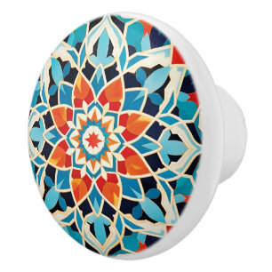 Bouton De Porte En Céramique L'artisanat de style arabe