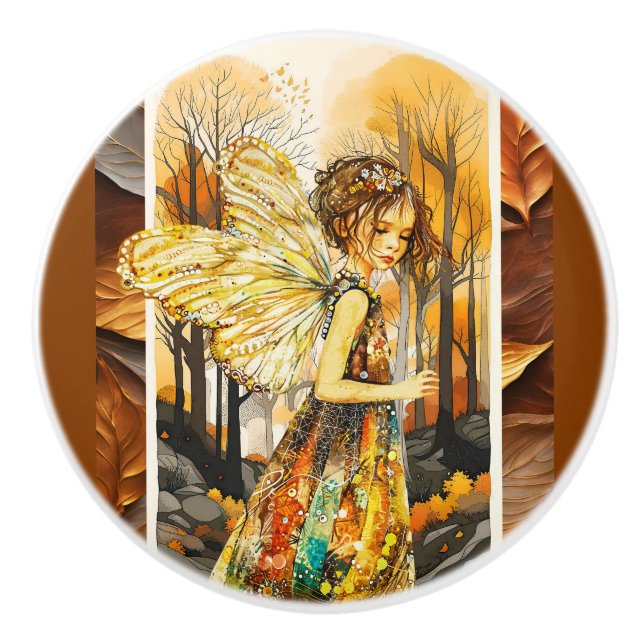 Bouton De Porte En Céramique L'Automne Prochain (Devant)