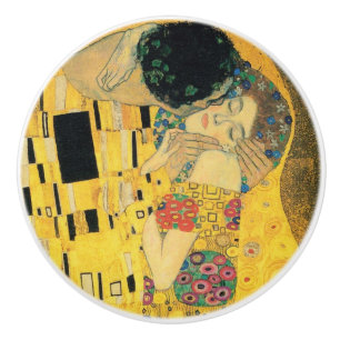 Bouton De Porte En Céramique Le baiser de Gustav Klimt
