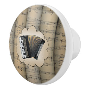 Bouton De Porte En Céramique Le ~ de nuage de ~ d'accordéon a roulé la musique