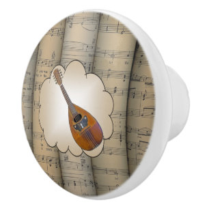Bouton De Porte En Céramique Le ~ de nuage de ~ de mandoline a roulé le ~