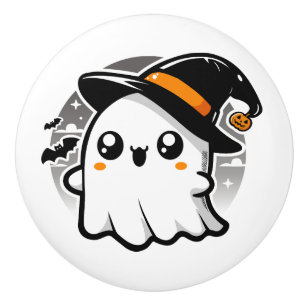 Bouton De Porte En Céramique Le Fantôme Kawaii