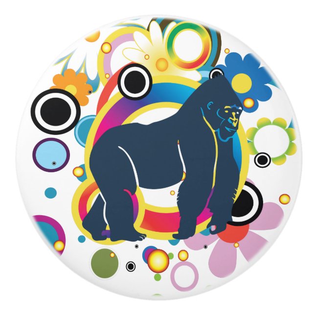 Bouton De Porte En Céramique Le Knob en céramique de Gorilla (Devant)