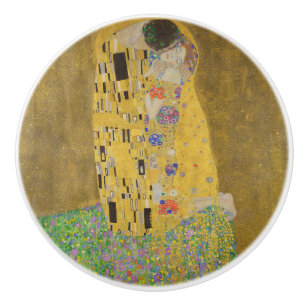 Bouton De Porte En Céramique Les amoureux embrasser Embrace par Gustav Klimt