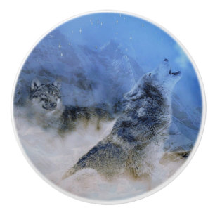 Bouton De Porte En Céramique Les Eaux de loup