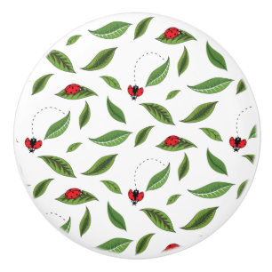 Bouton De Porte En Céramique Les Petites Coccinelles