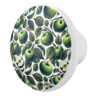 Bouton De Porte En Céramique Les Pommes d'Eden