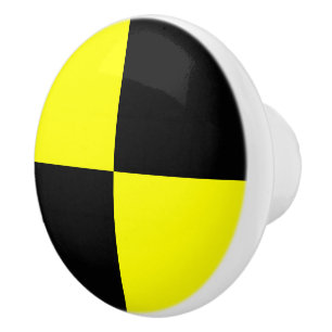 Bouton De Porte En Céramique LETTRE D'INDICATEUR NUCLÉAIRE L Lima