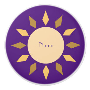 Bouton De Porte En Céramique Levante en céramique P circle solaire géométriq