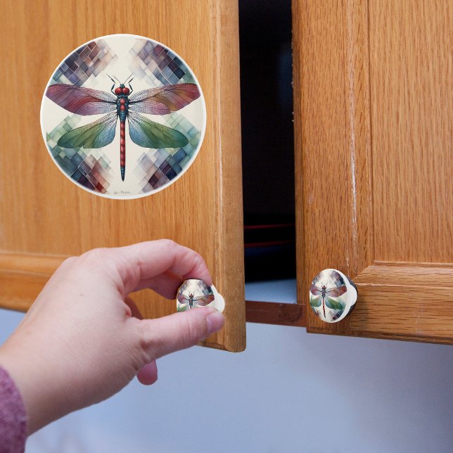 Bouton De Porte En Céramique libellule (Créateur téléchargé)
