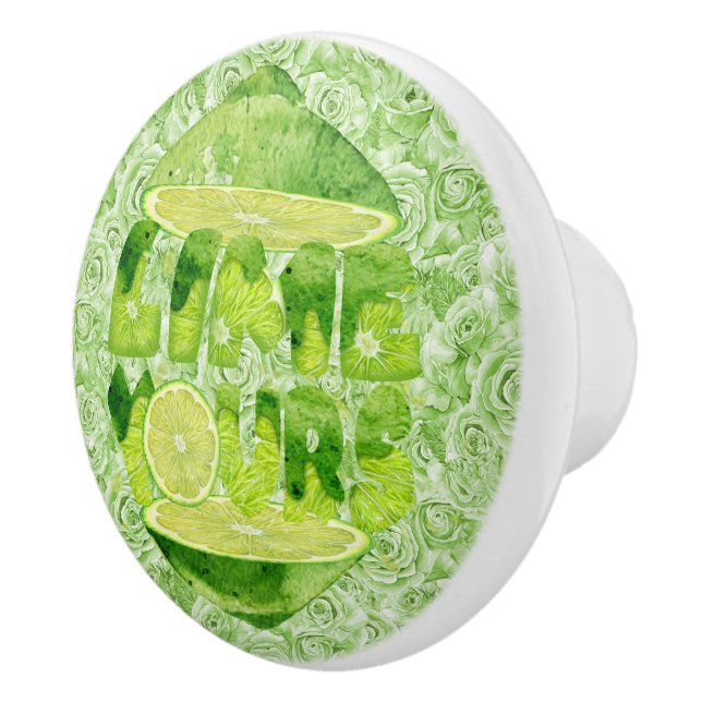 Bouton De Porte En Céramique Lime Votre Ceramic Knob Large (Droite)