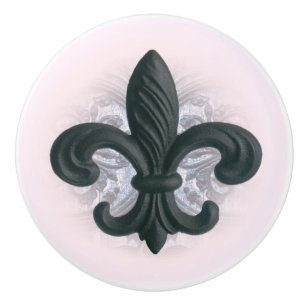 Bouton De Porte En Céramique l'indigo/s'est levé TRACTION de coffret de "iron