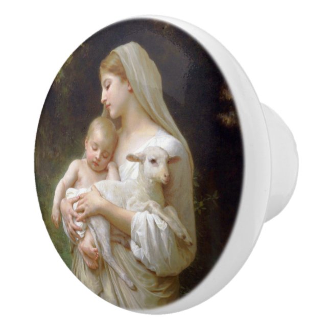 Bouton De Porte En Céramique L'innocence (Droite)