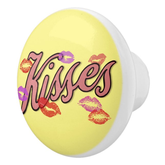 BOUTON DE PORTE EN CÉRAMIQUE LIP KISSES (Droite)