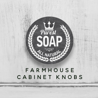 Bouton De Porte En Céramique Logo de savon vintage en céramique salle de bain W