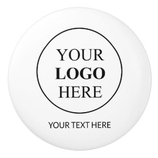 Bouton De Porte En Céramique Logo promotionnel personnalisé - Pas de commande m