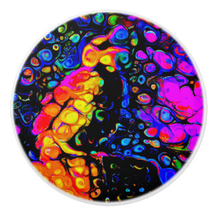Bouton De Porte En Céramique L'Oiseau Solitaire 4 : Style Art Liquide