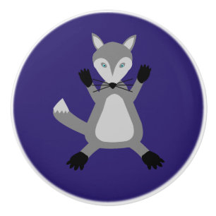 Bouton De Porte En Céramique Loup d'Halloween mignon