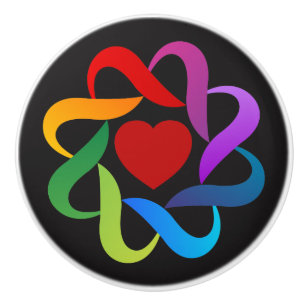 Bouton De Porte En Céramique Love and Unity Design Ceramic Knob