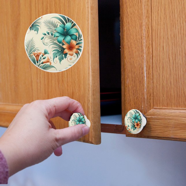 Bouton De Porte En Céramique Lumière tropicale (Créateur téléchargé)