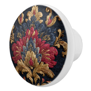 Bouton De Porte En Céramique Luxury Vintage Royal Aristocratic British Gold