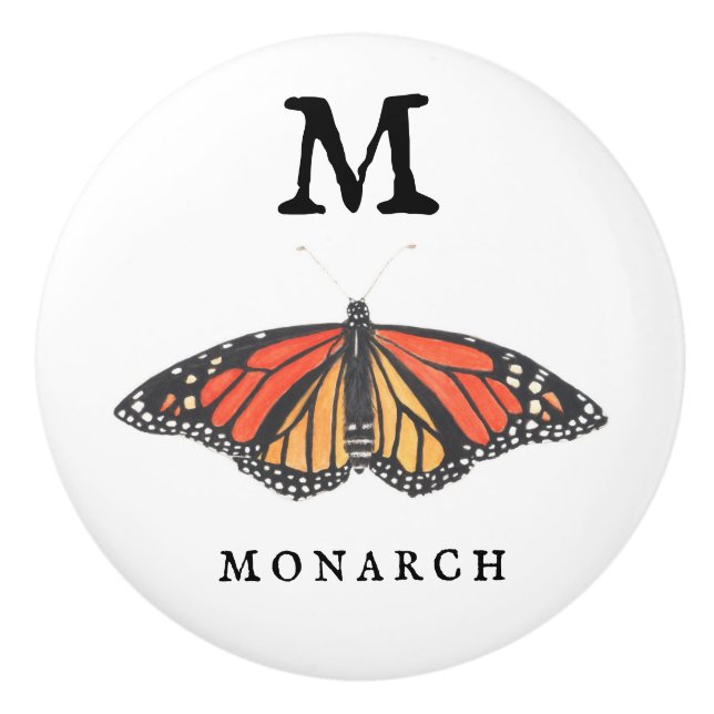 Bouton De Porte En Céramique "M" pour Monarch (Devant)