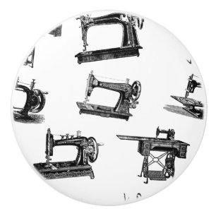 Bouton De Porte En Céramique Machines à coudre anciennes COULEUR ARRIÈRE - PL